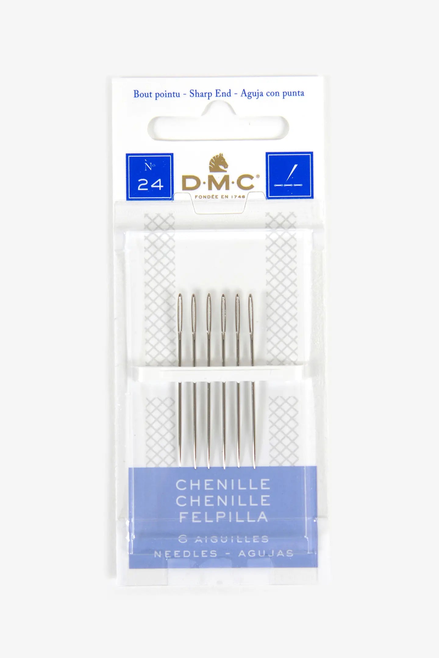 Paño de 6 Agujas de chenilla DMC #24