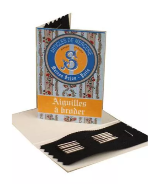 20 Agujas Sajou de bordar 3/9 folleto