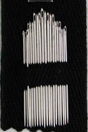 20 Agujas Sajou de bordar 3/9 folleto Rosa y azul