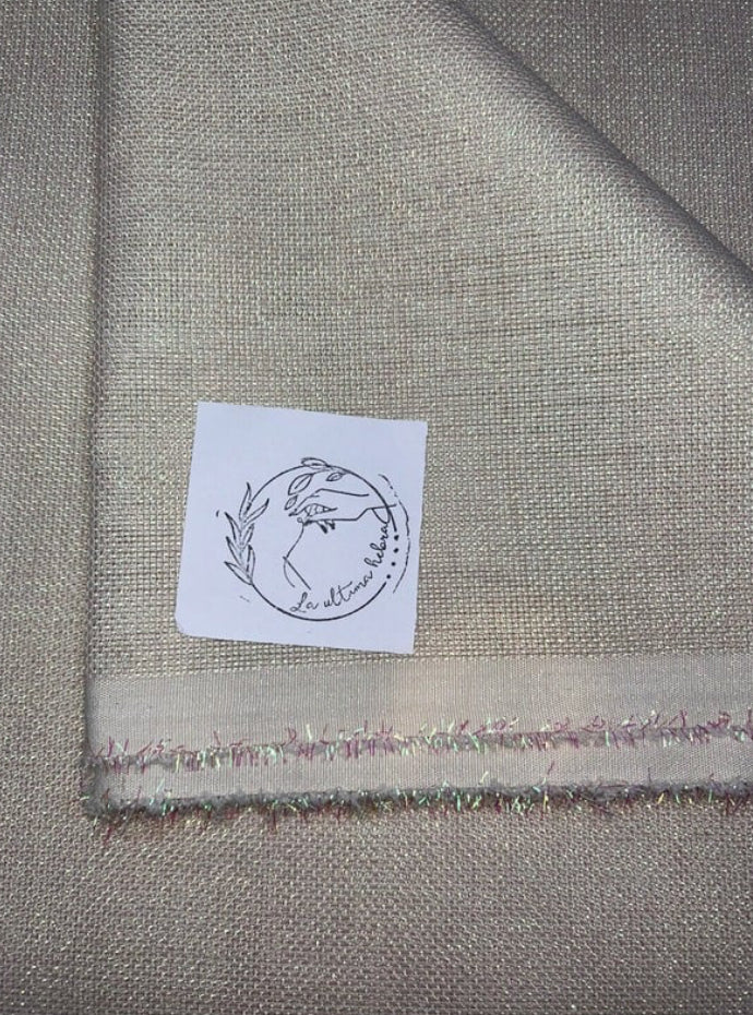 Lino Beige Iridiscente