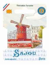 Tarjetas para guardar hilos y cintas - moulin rouge