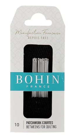 Agujas Bohin cortas para patchwork #10