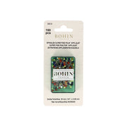 Alfileres Bohin superfinos con cabeza de vidrio para apliques, 20 mm - ø 0,55 mm