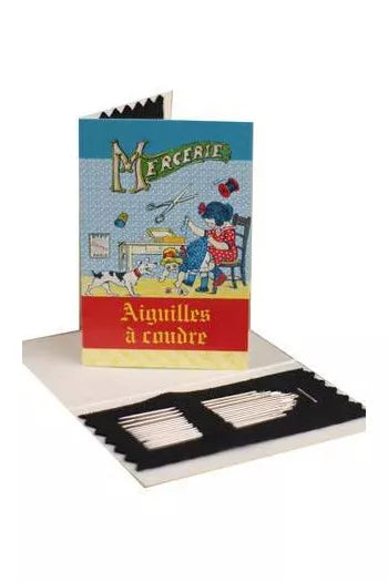 20 agujas de coser Sajou Folleto para niña.